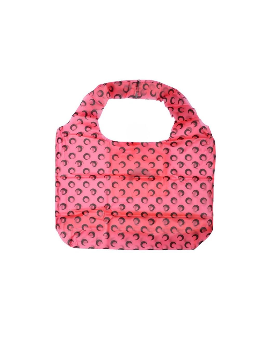 MARINE SERRE Pink Tote Bag “See-Through Moon”