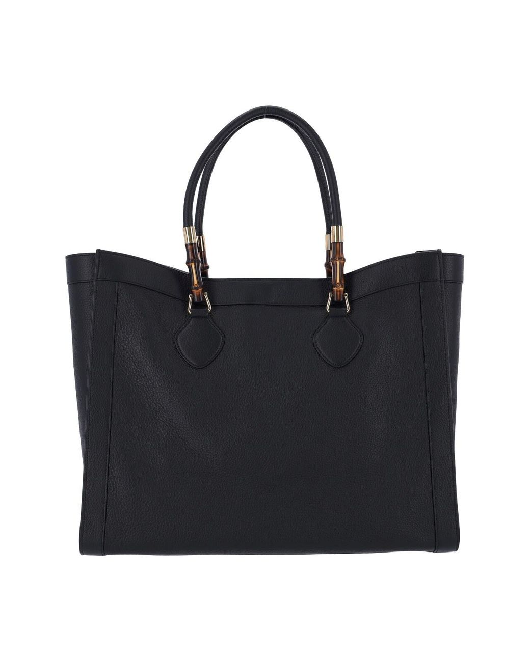 Gucci Black Tote Bag "Bamboo"