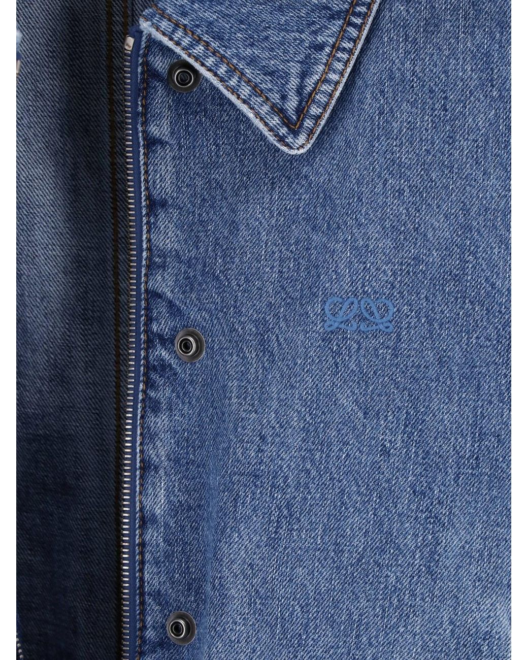 Loewe Blue Denim Bomber Jacket