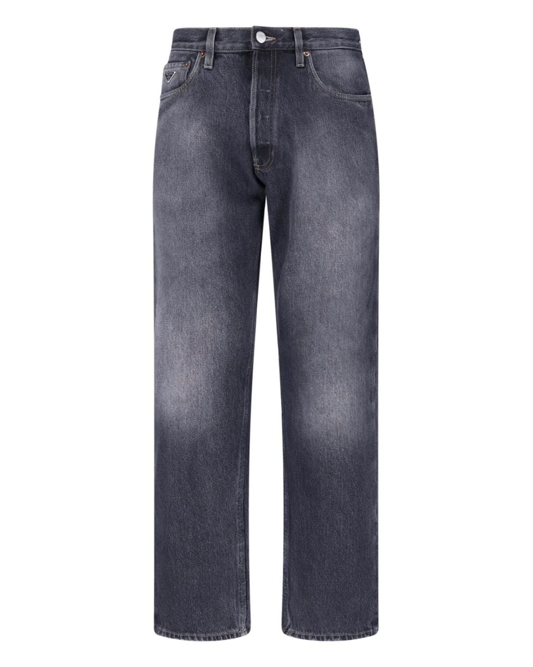 Prada Blue Straight Jeans for men
