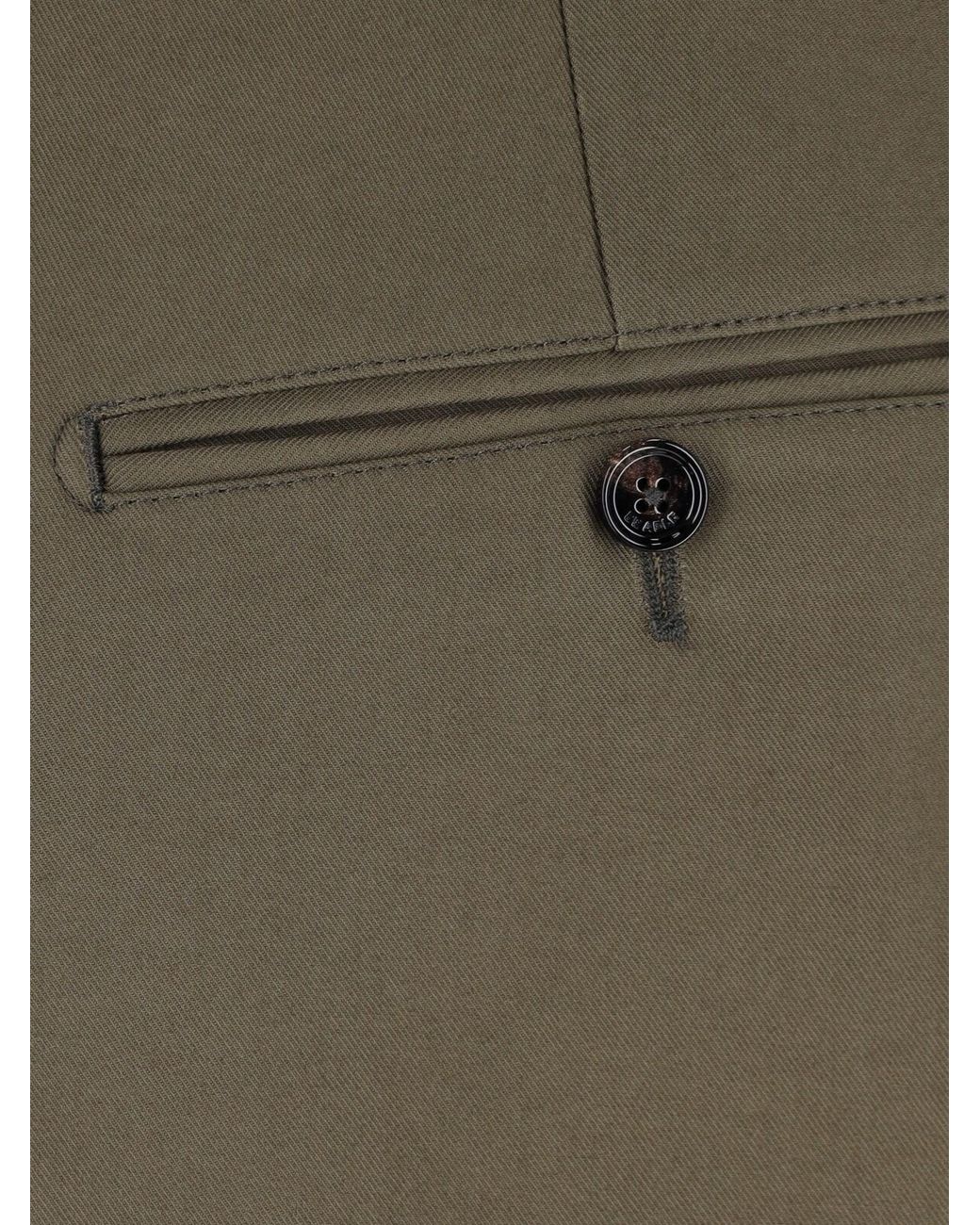 BE ABLE Green Straight Tailored Trousers for men
