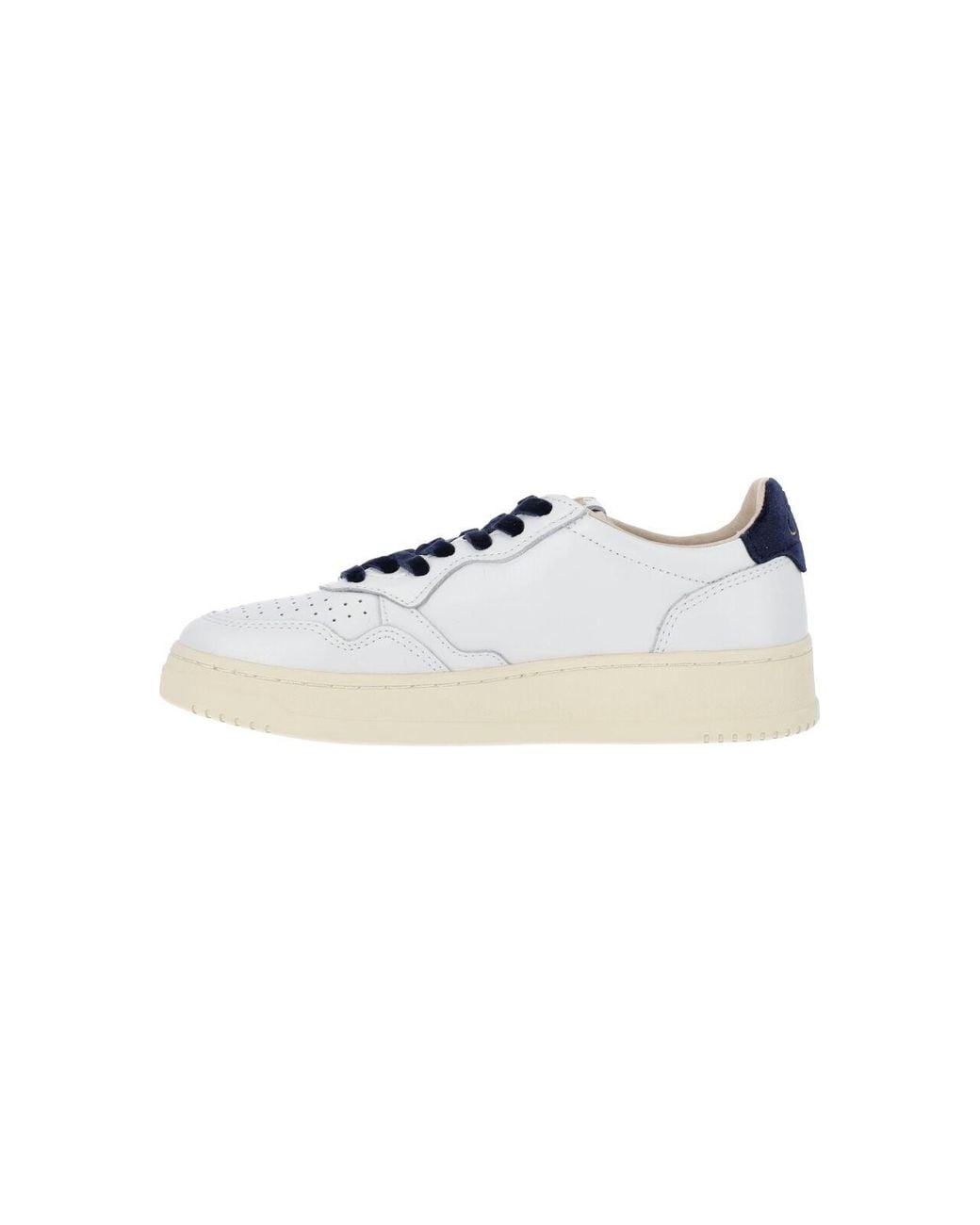 Autry White Low-Top Leather Sneakers