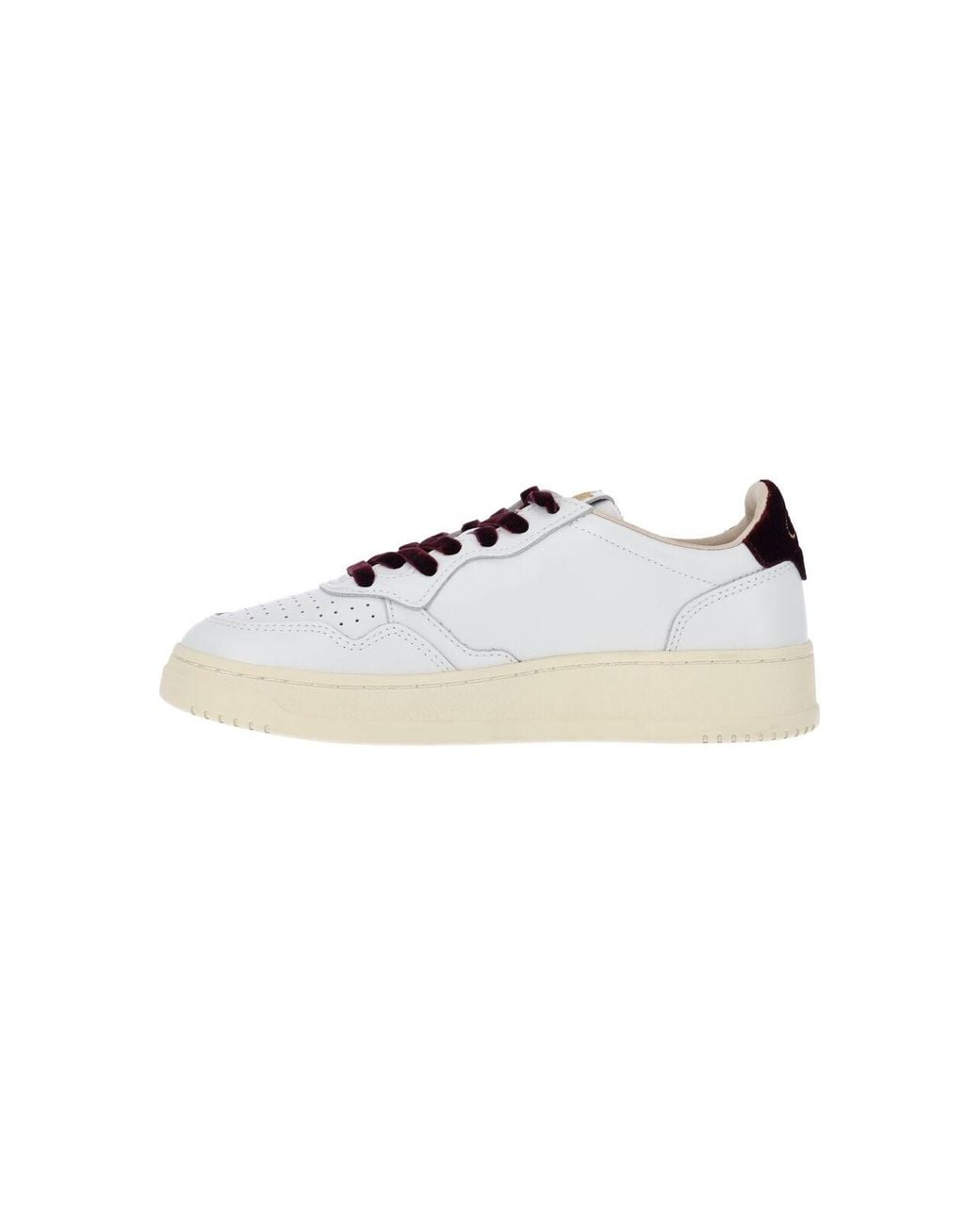 Autry White Low-Top Leather Sneaker