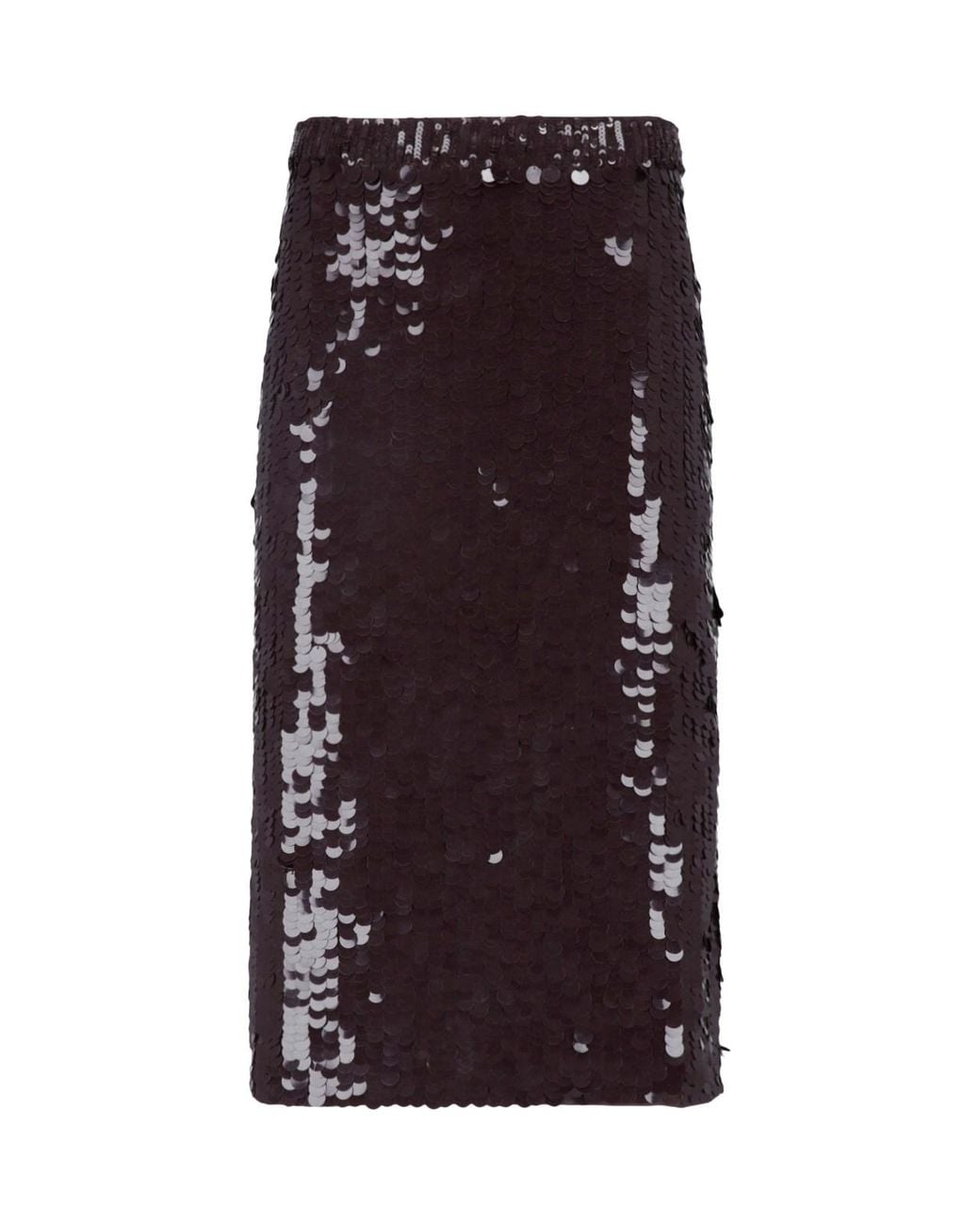 P.A.R.O.S.H. Purple Sequin Pencil Skirt
