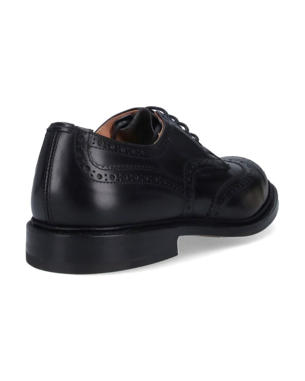 Tricker's Black 'Bourton' Derby Shoes for men