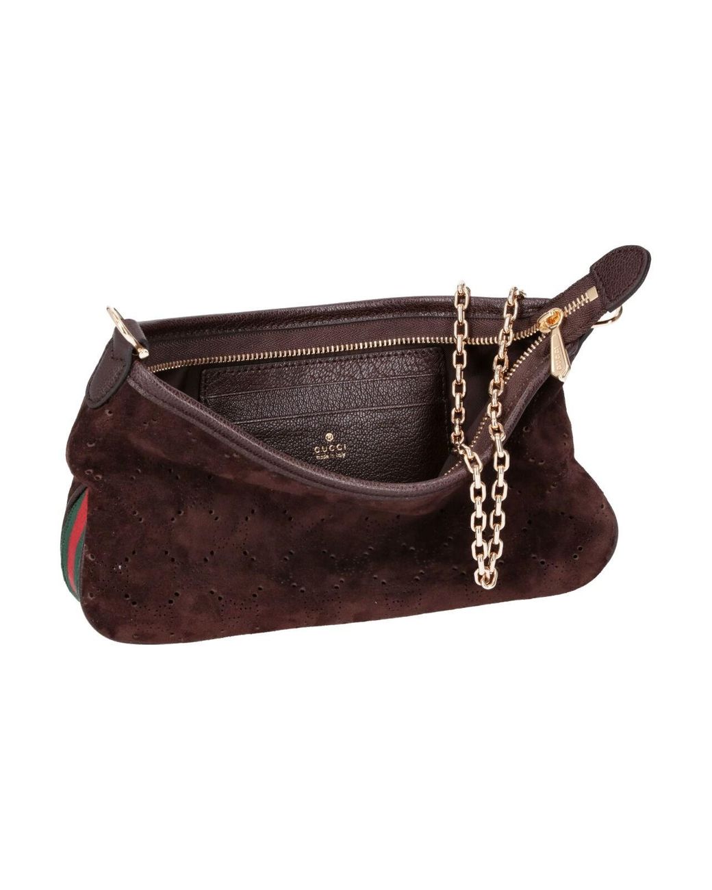 Gucci Brown Mini Suede Shoulder Bag