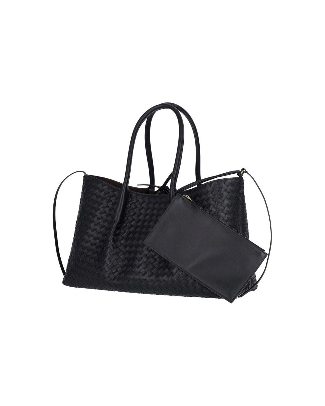 Bottega Veneta Black Pinacoteca' Reversible Tote Bag