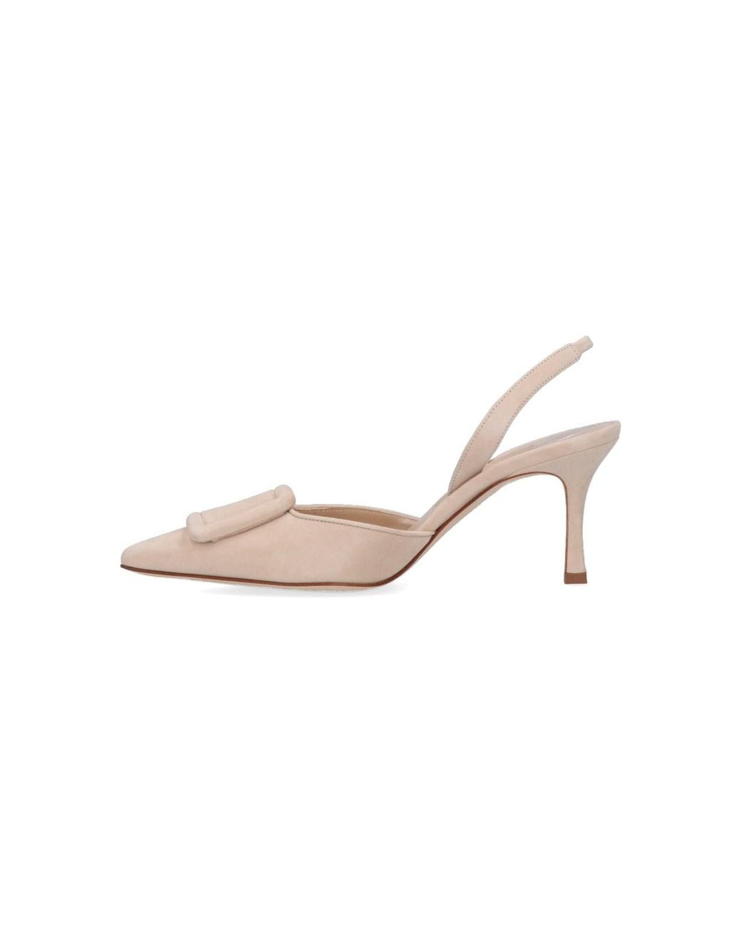 Manolo Blahnik Natural "Maysli" Pumps