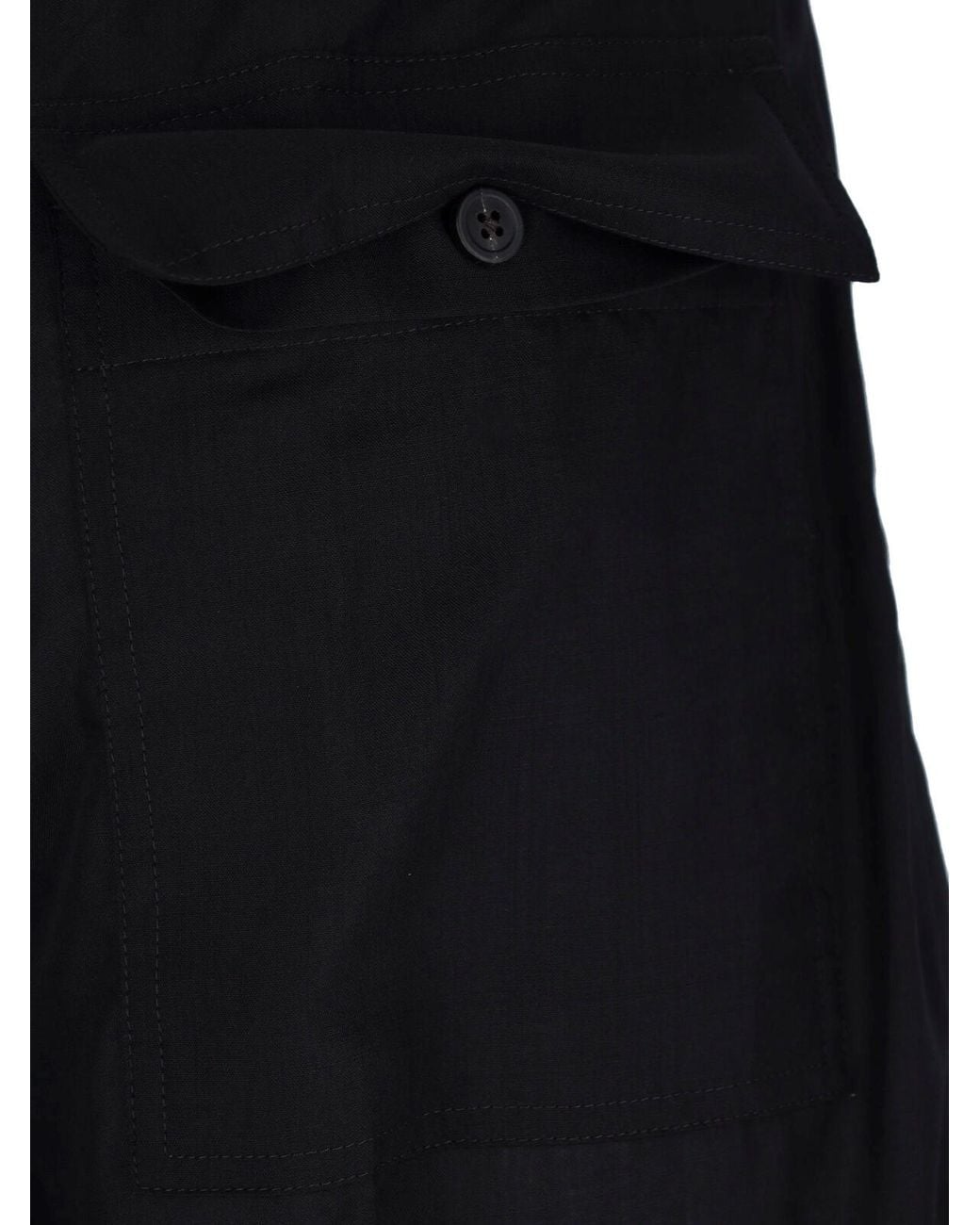 Rick Owens Black Wool Pants