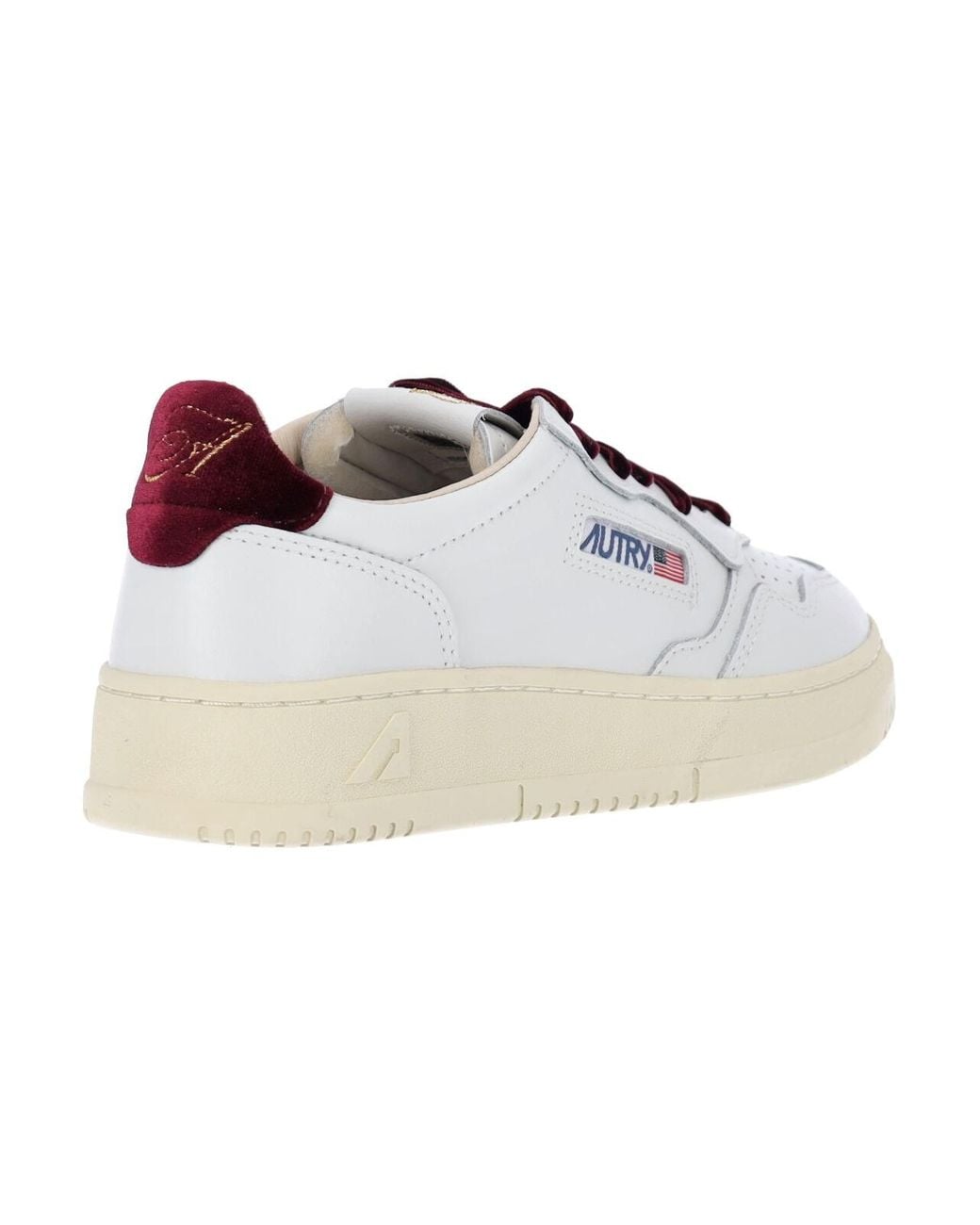 Autry White Low-Top Leather Sneaker