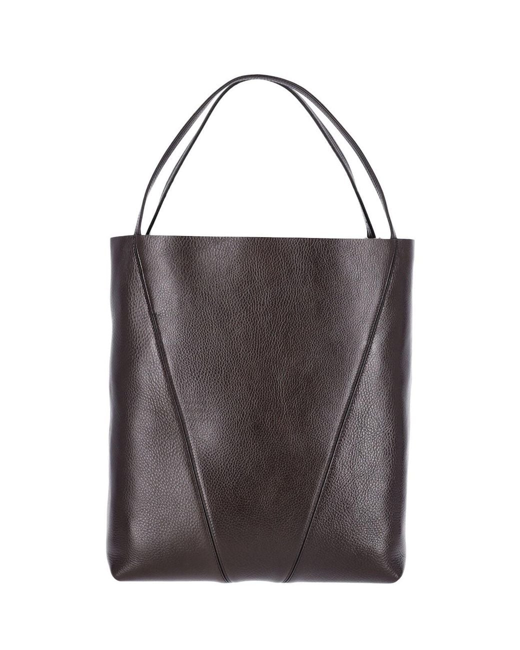 Chloé Black Leather Tote Bag With Charm