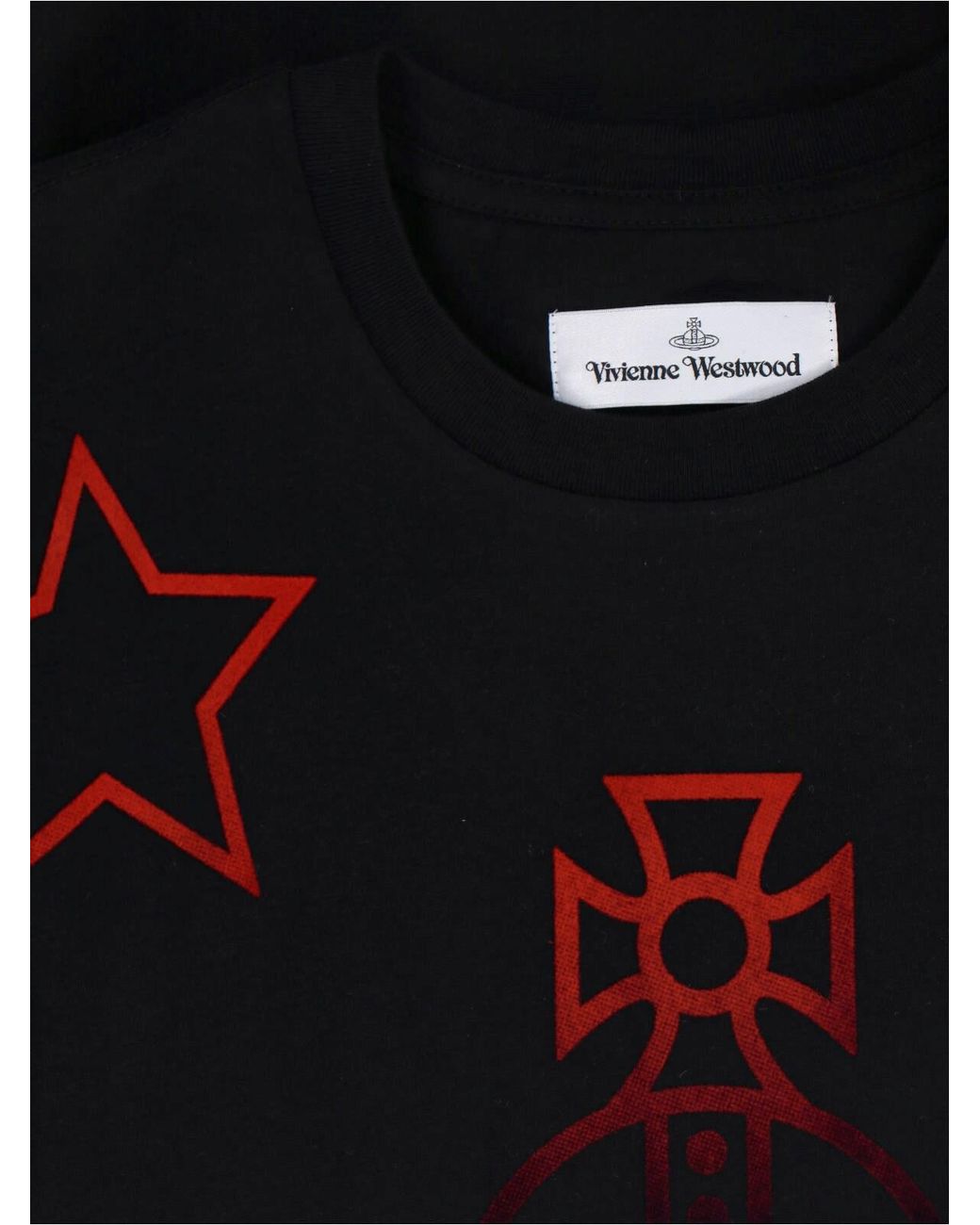 Vivienne Westwood Black Graphic Oversized T-Shirt Dress