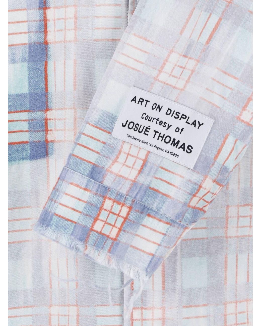 GALLERY DEPT. White Plaid 100% Cotton Button-Up Shirt for men
