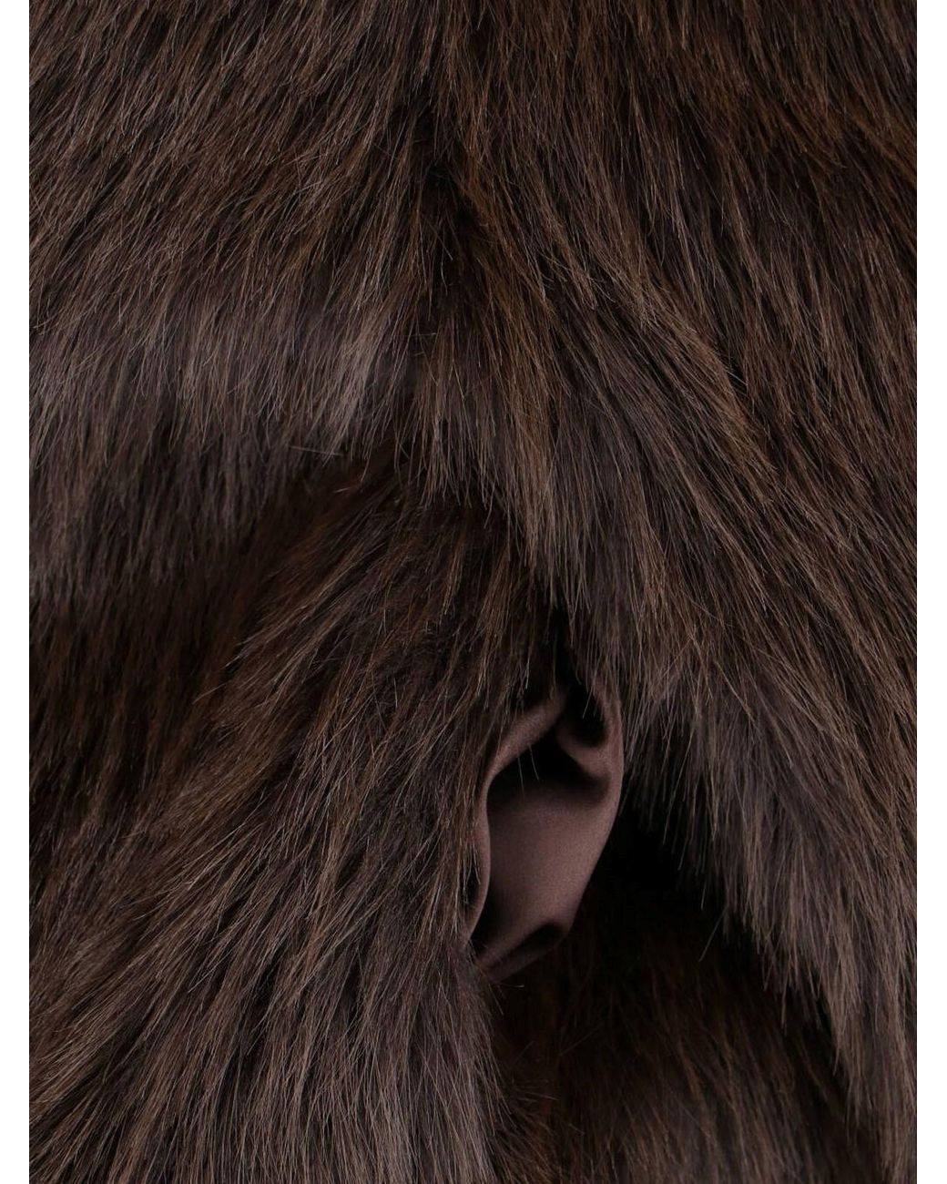 Frankie Shop Brown Faux "Hope" Fur Jacket