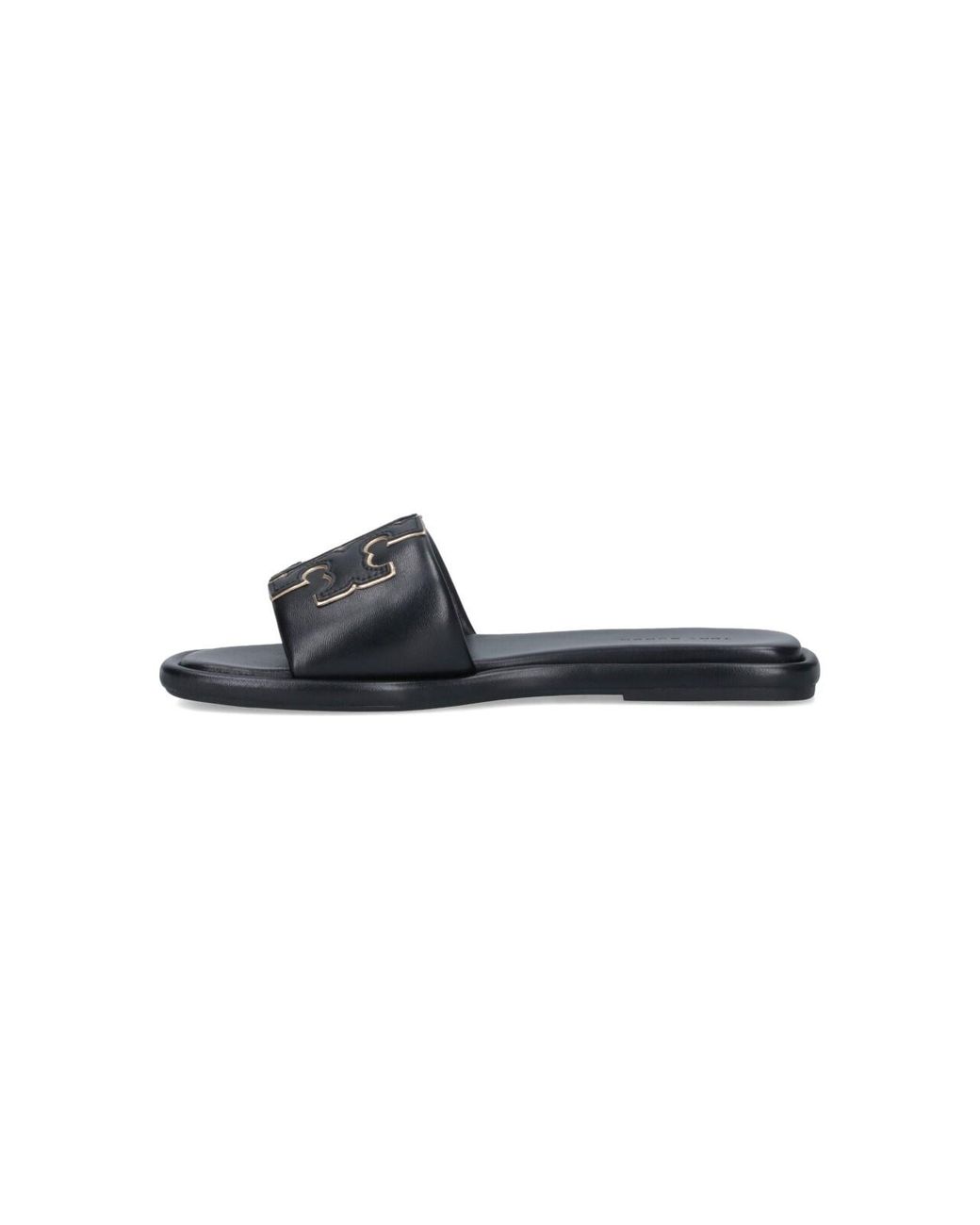 Tory Burch Black Leather Sandals