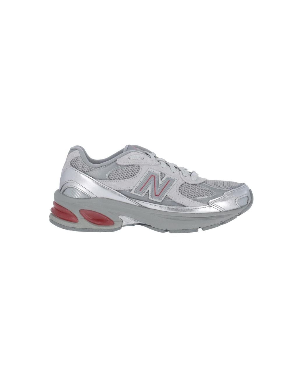 New Balance Gray Sneakers Leather