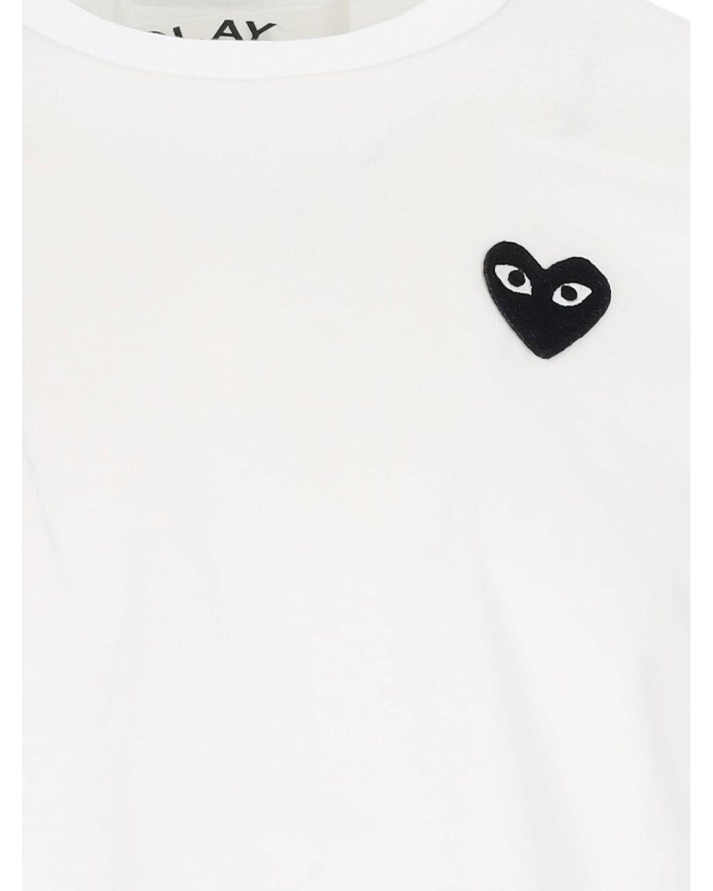 COMME DES GARÇONS PLAY White Logo T-shirt for men