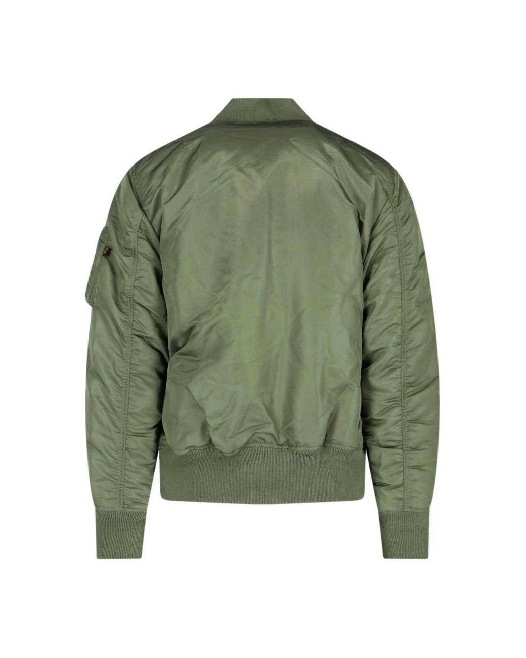 Alpha Industries Green Reversible Bomber Jacket “Ma-1” for men