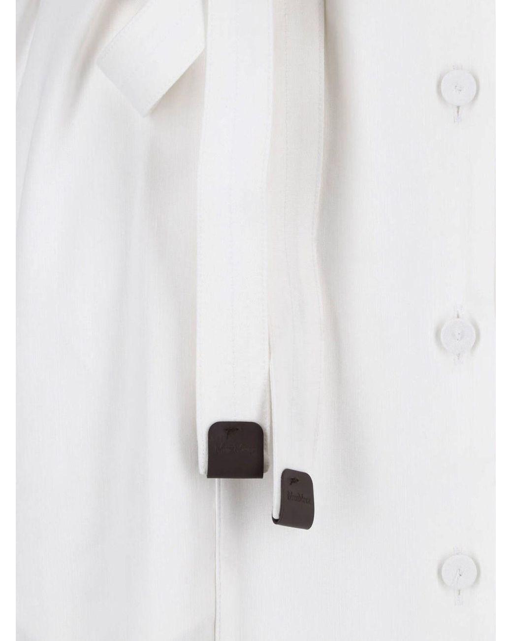 Max Mara White Shirt Maxi Dress