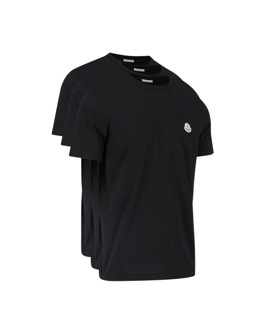 Moncler '3-pack' T-shirt Set in Black for Men | Lyst