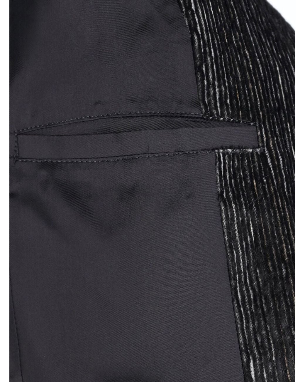Kiko Kostadinov Black Textured Studded Cutout Jacket for men