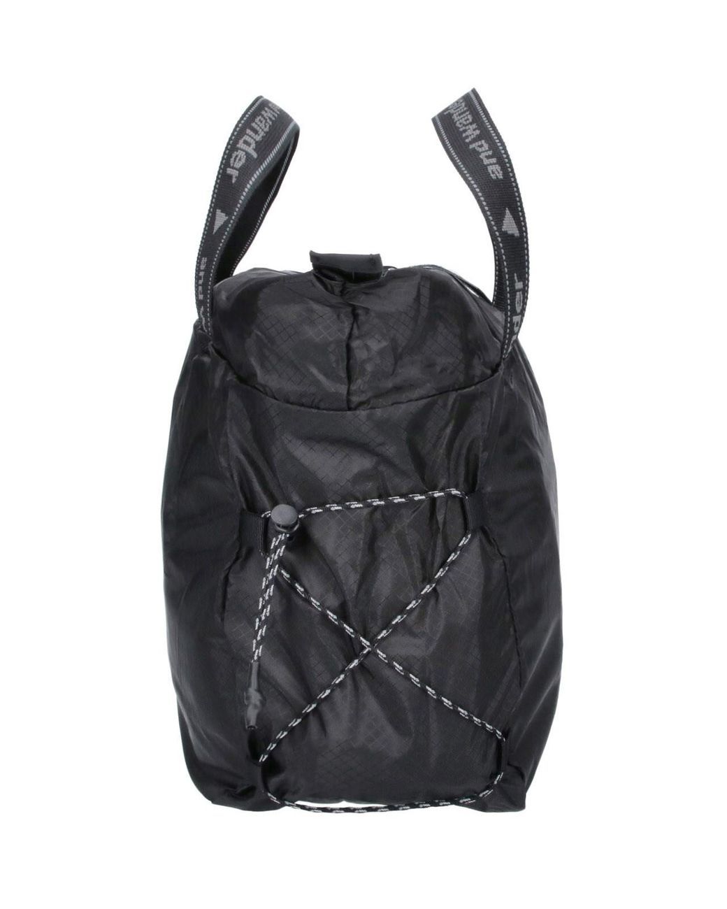 And Wander Black Logo Tote Bag for men