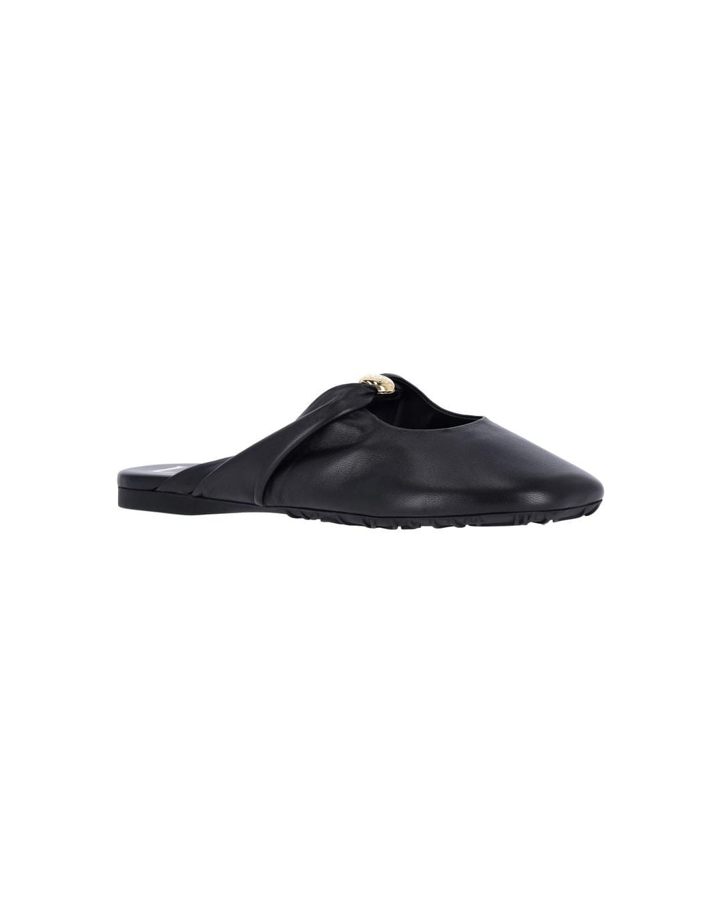 Loewe Black Mules “Pebble”