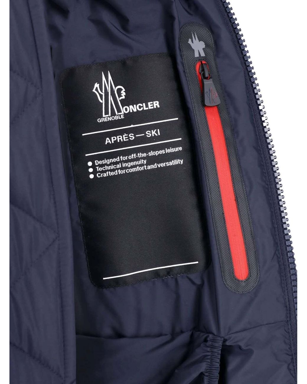 Moncler Blue Padded Down Jacket "Bramans" for men