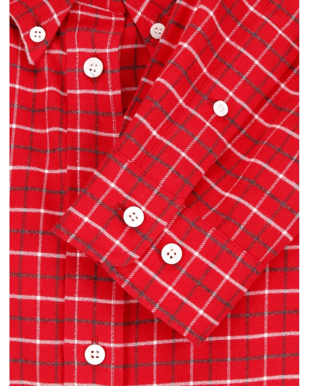 Miu Miu Red Checked Shirt