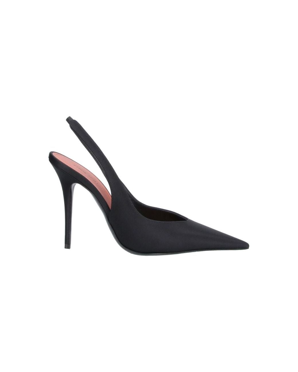 AMINA MUADDI Black Pointed Toe Slingback Pump