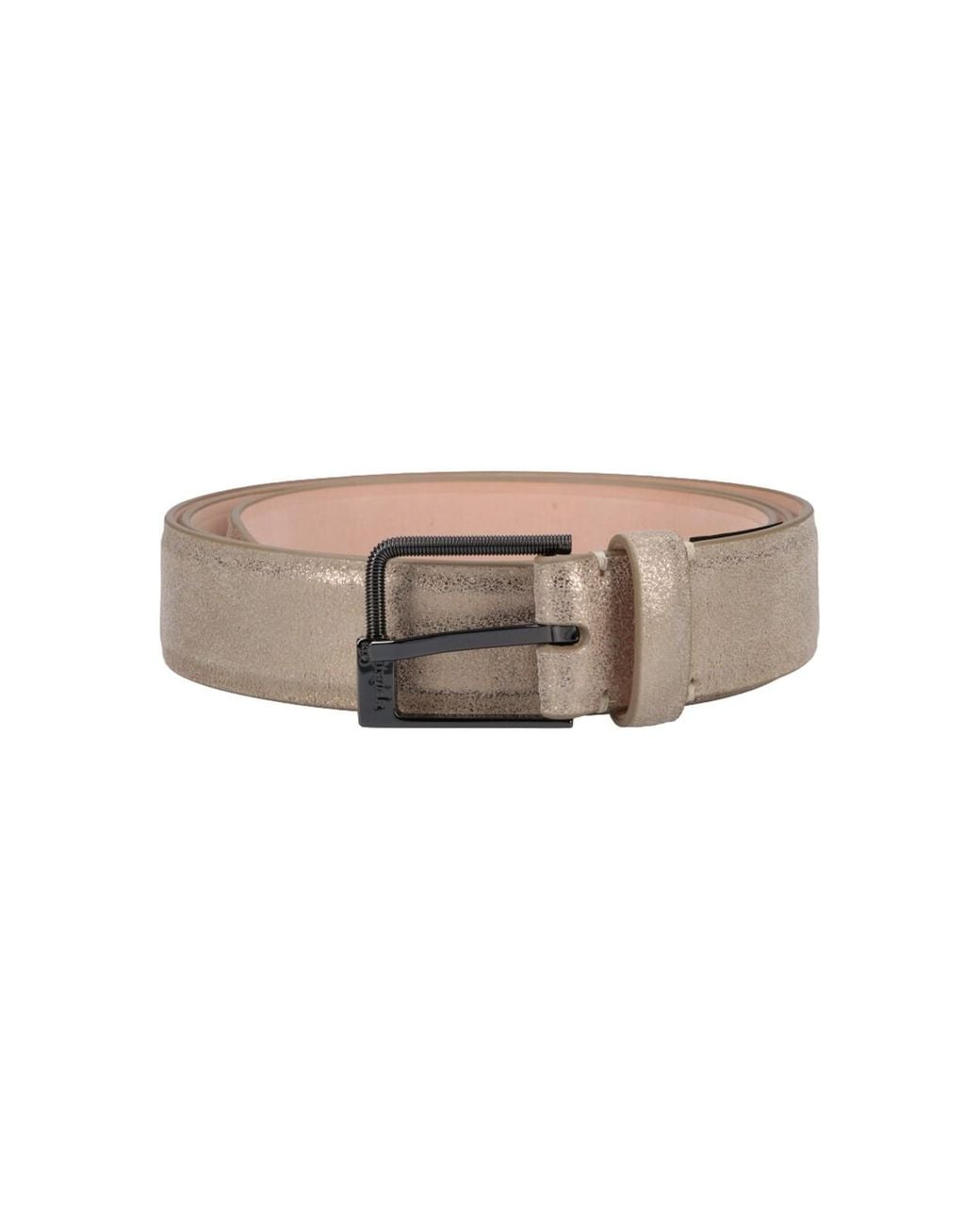 Maison Margiela Multicolor Cream Belt With Minimalist Design And Classic Buckle