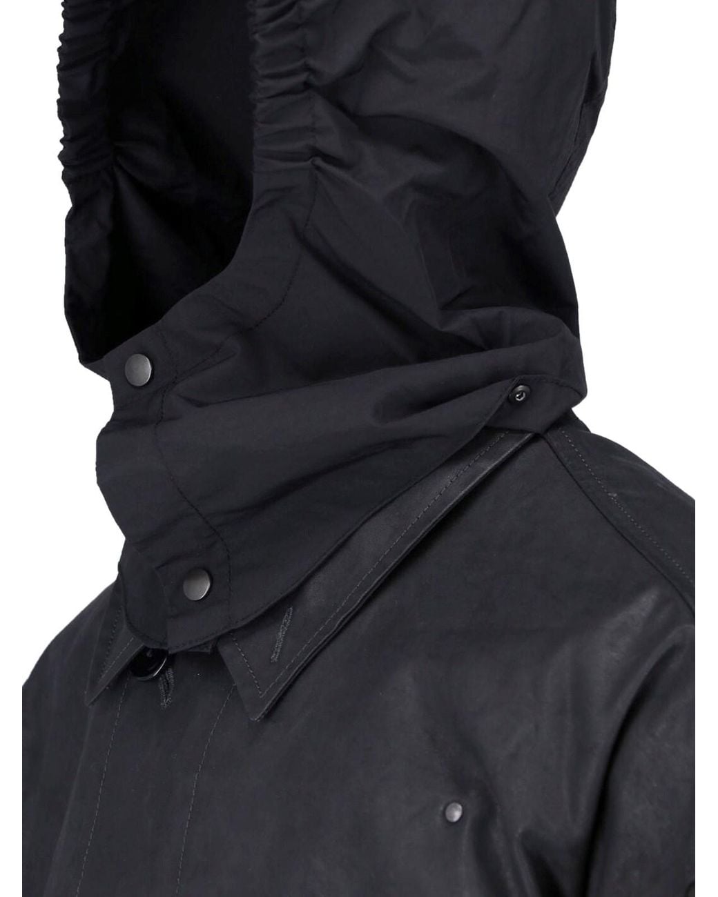 Lemaire Blue Coated Cotton Trench Coat for men