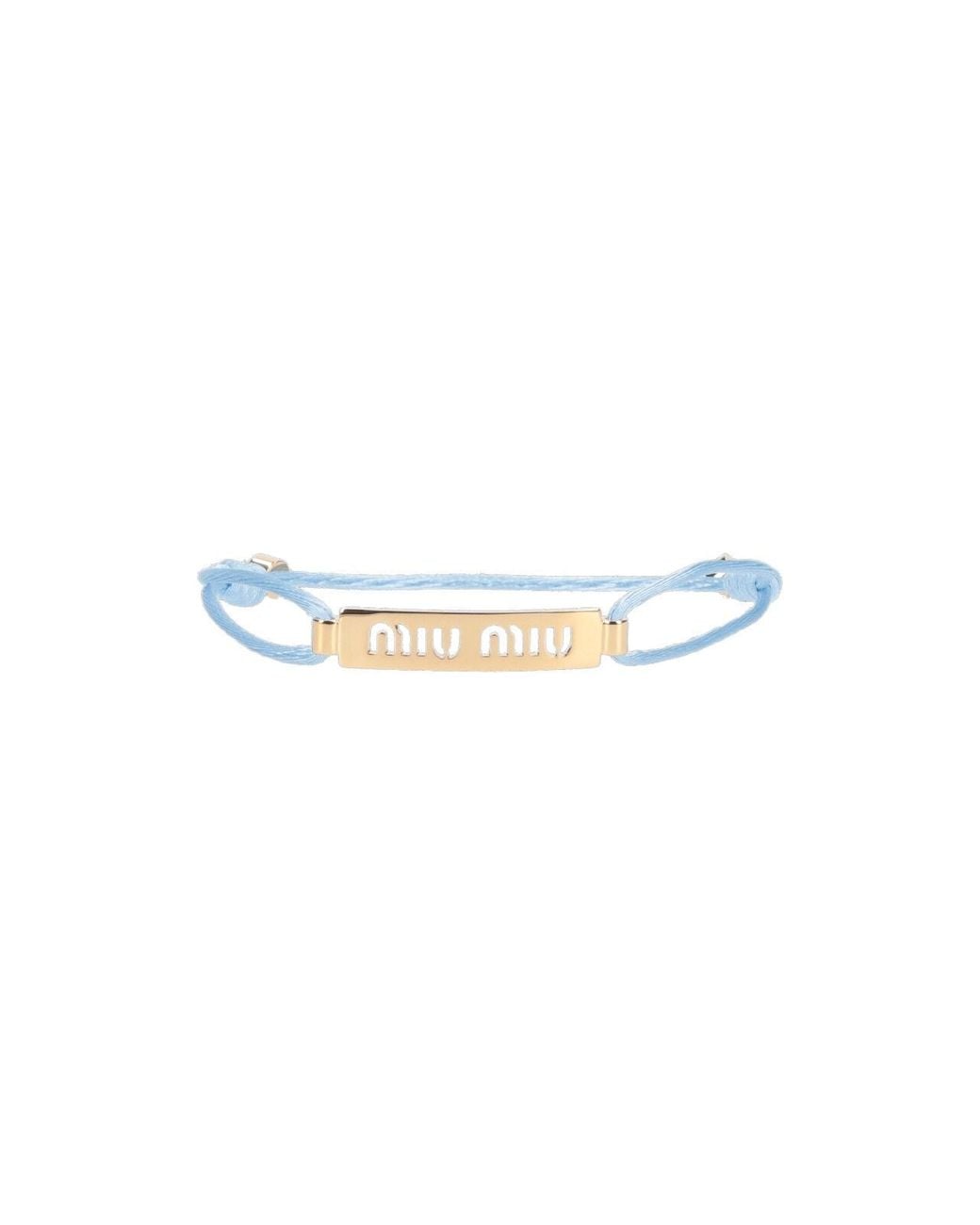 Miu Miu White Logo Bracelet
