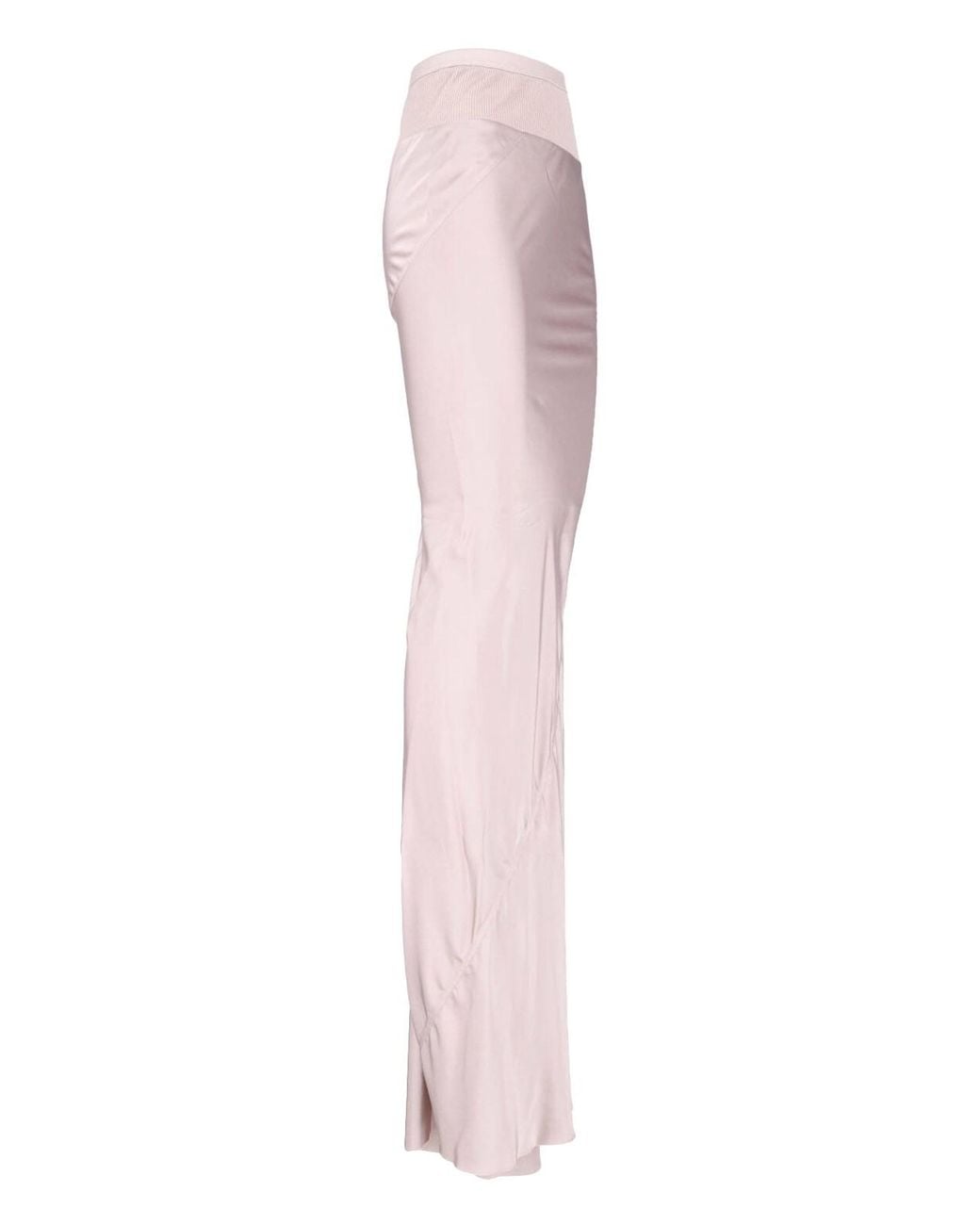 Rick Owens Pink Maxi Draped Skirt