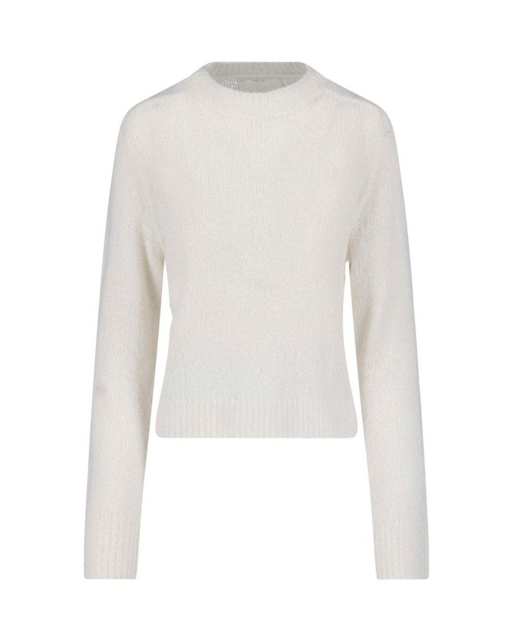 Lisa Yang White Cashmere Sweater "Solene"