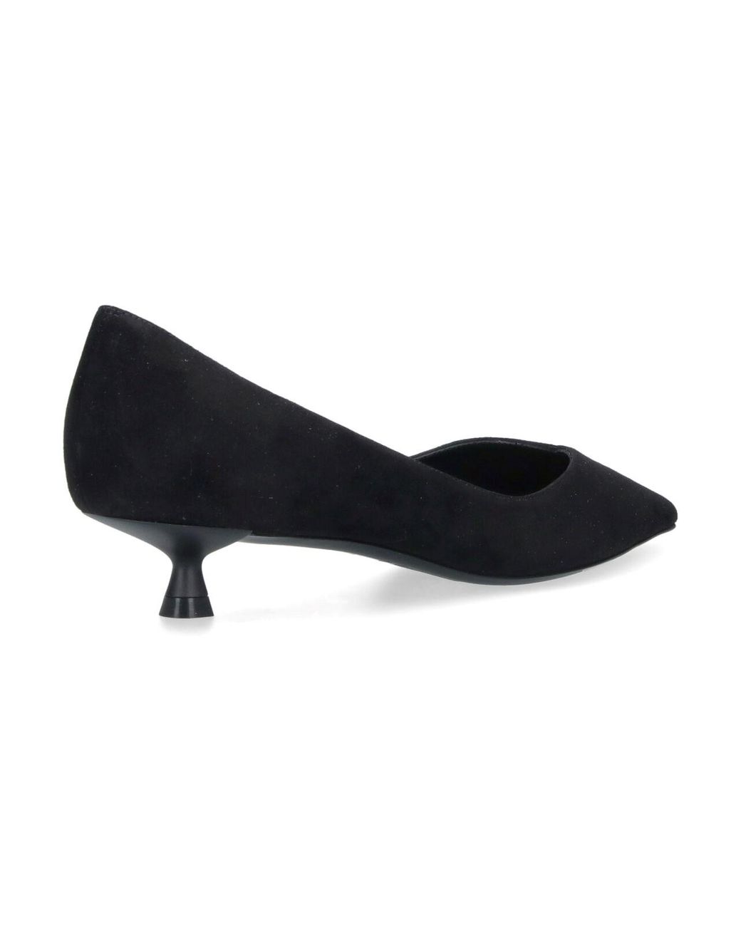 Stuart Weitzman Black Eva 35 Goat Leather Pumps