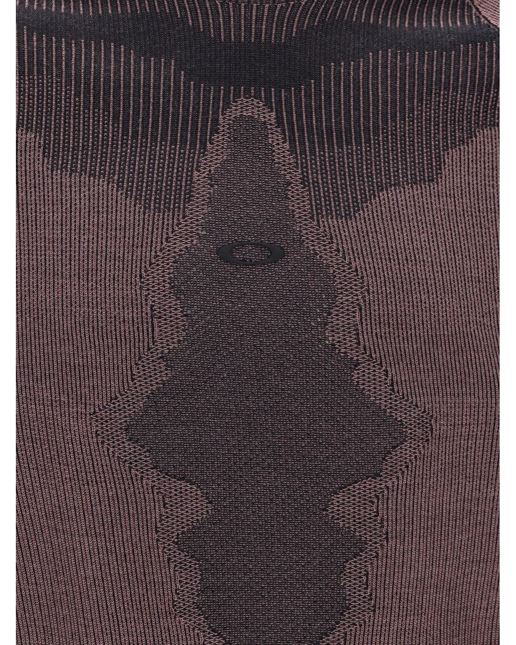 Oakley Purple Jacquard Knit Crewneck Sweater for men