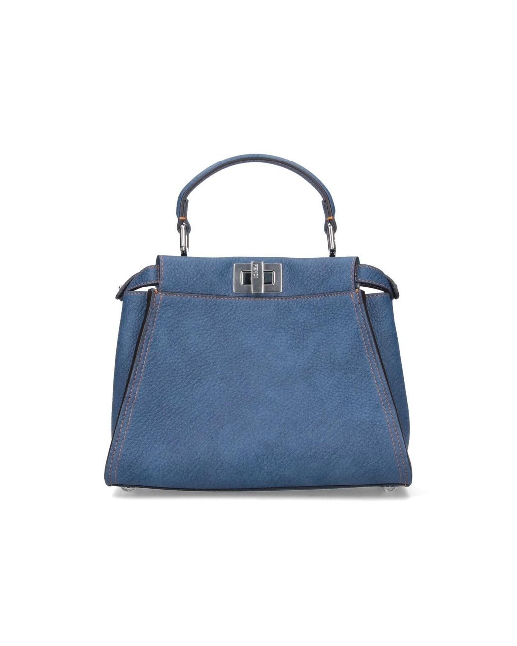 Fendi Blue "Peekaboo" Mini Bag