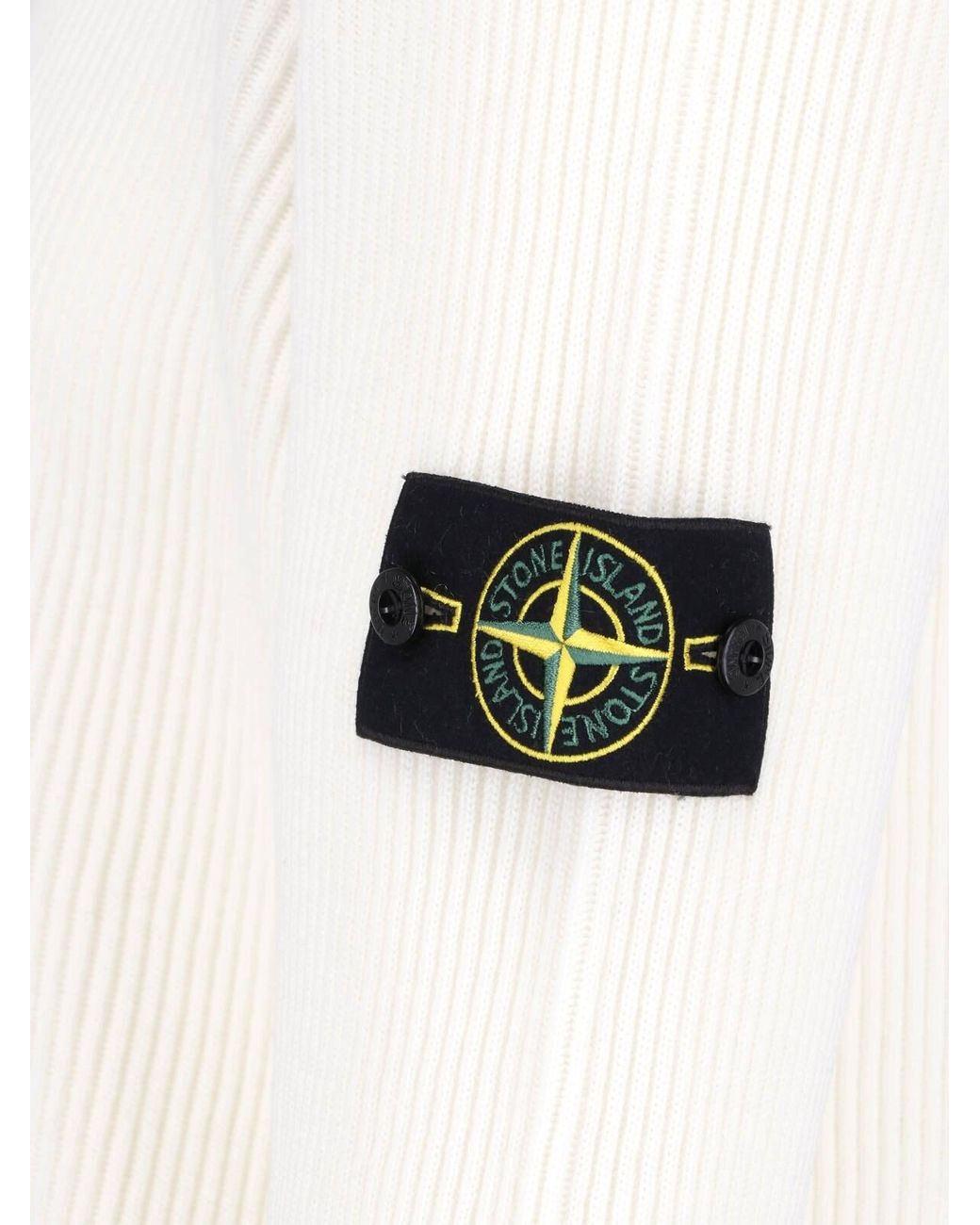 Stone Island White Sweater "5100052" for men