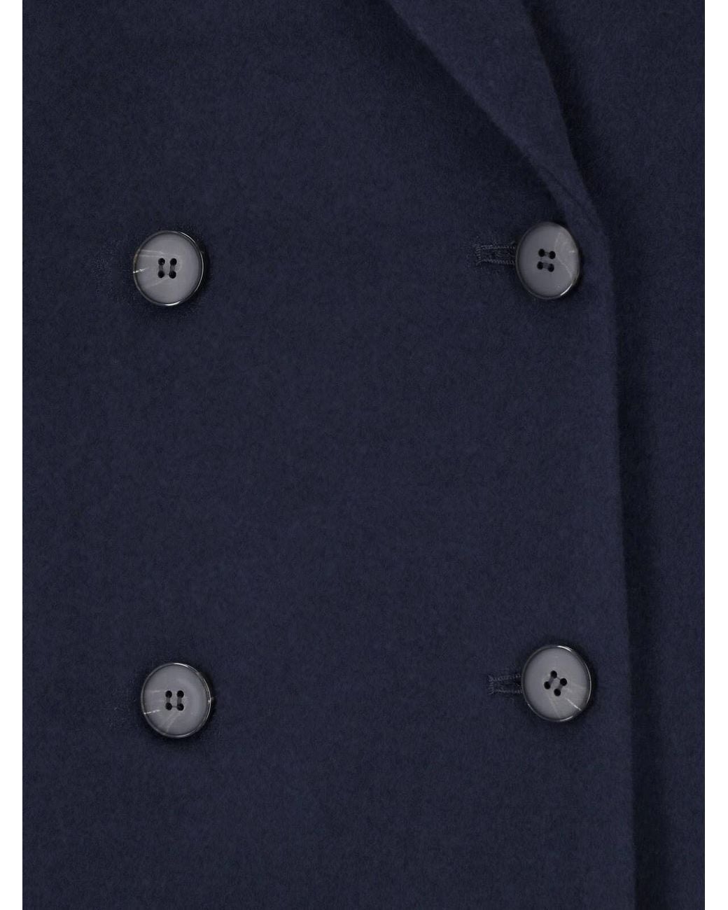 IVY & OAK Blue Double-Breasted Coat "Iocirce"