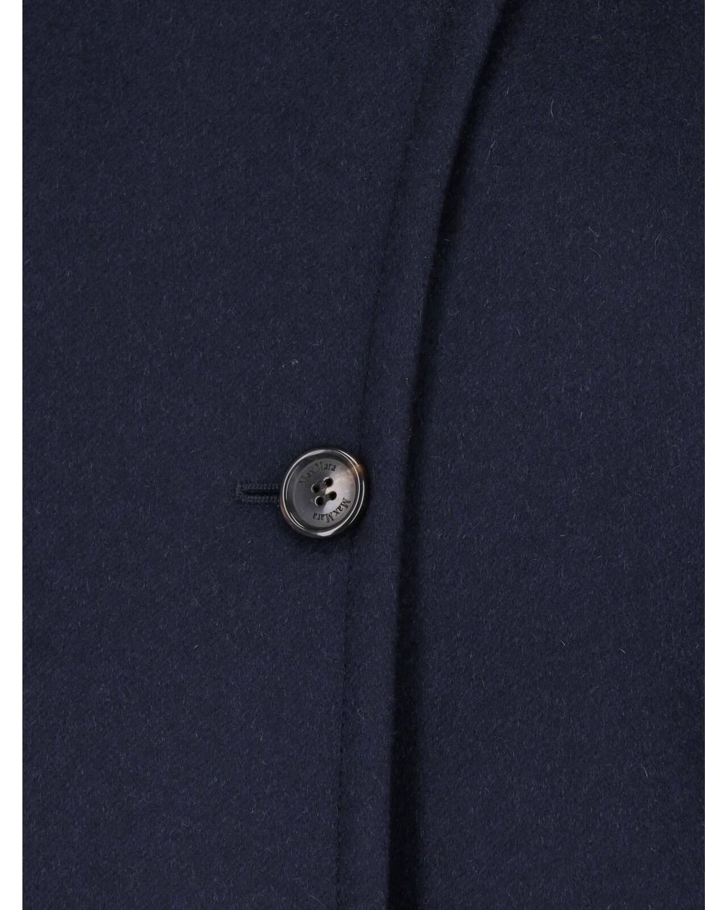 Max Mara Blue Cashmere Cape