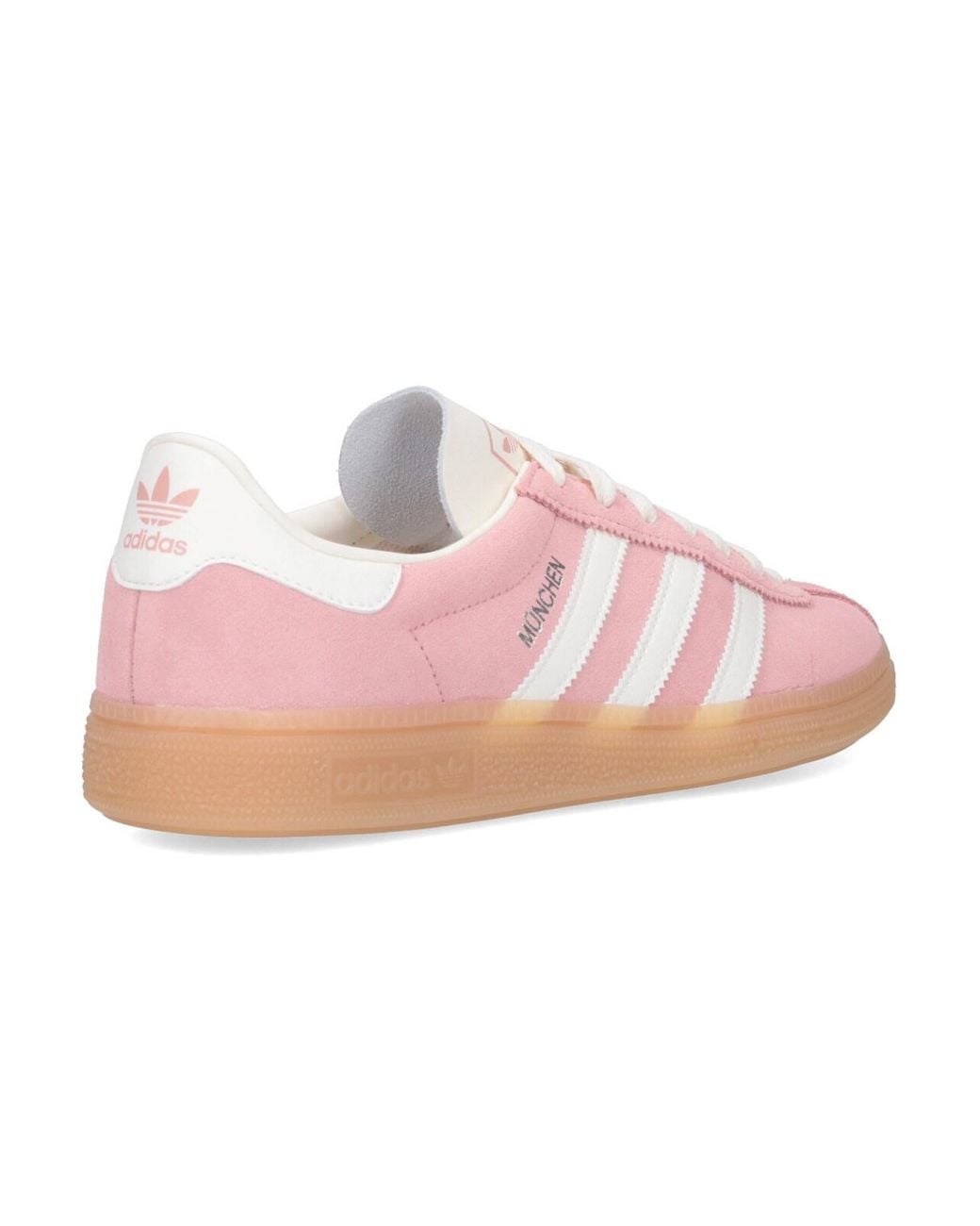 Adidas Pink Munich Leather Sneakers