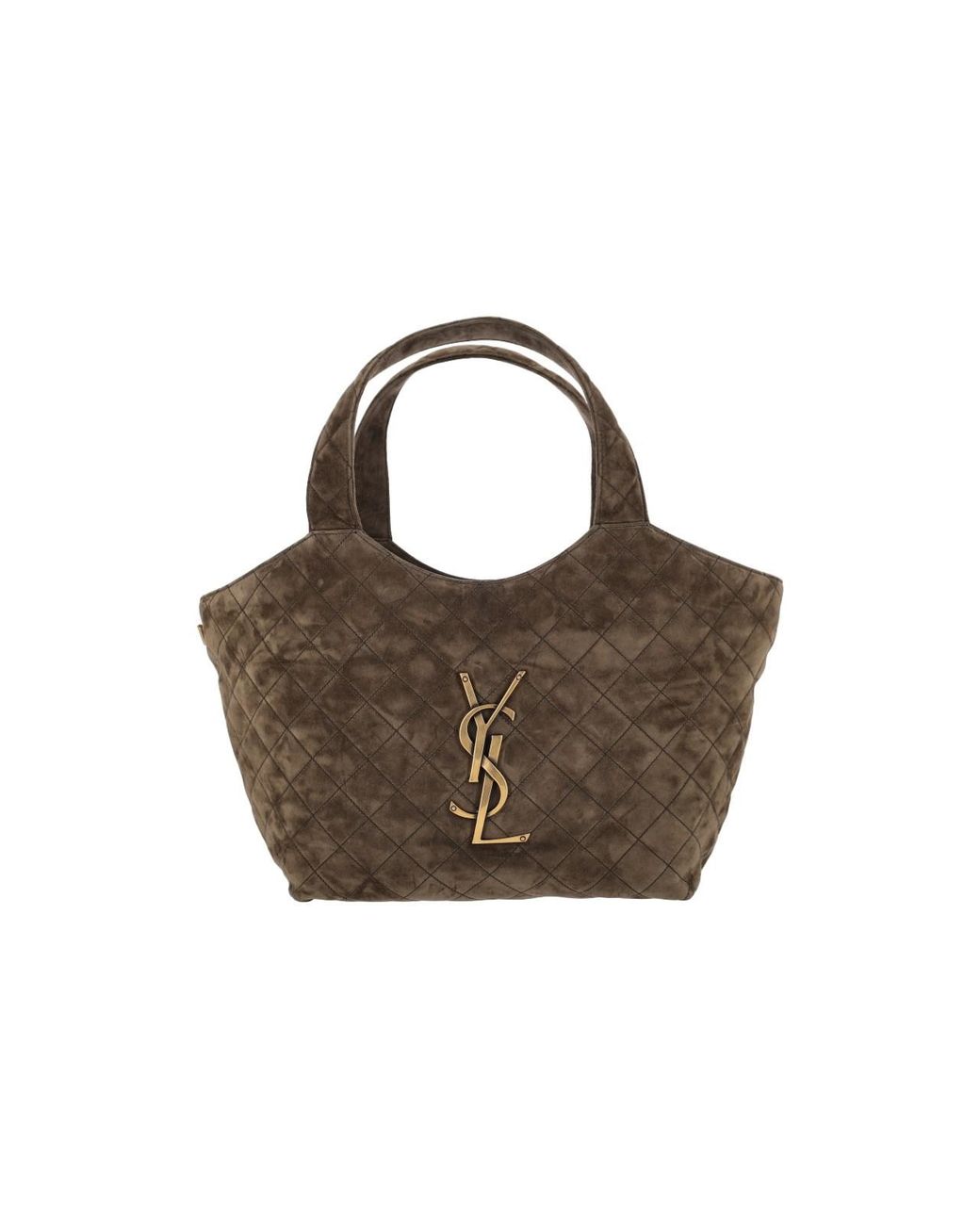 Saint Laurent Brown Medium Tote Bag "Icare"