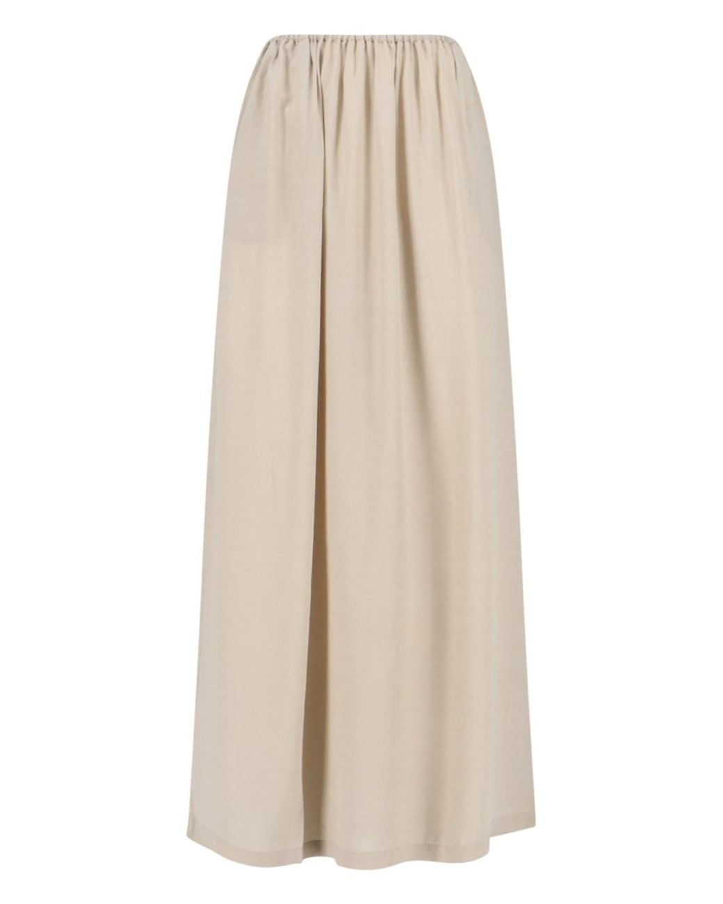 Frankie Shop Natural Viscose Maxi Skirt