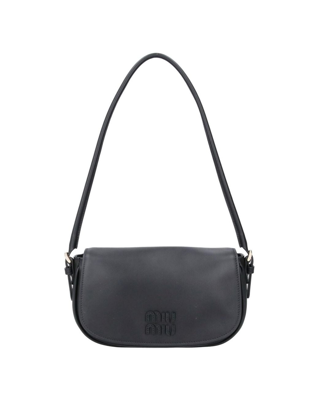 Miu Miu Black Leather Shoulder Bag