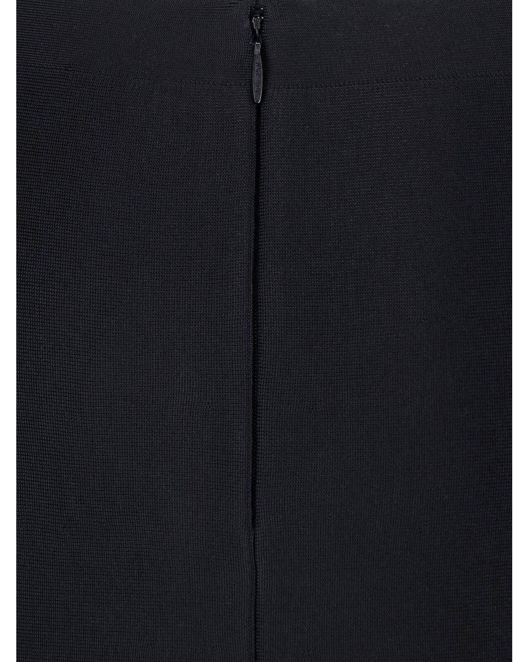 The Row Black Midi Skirt