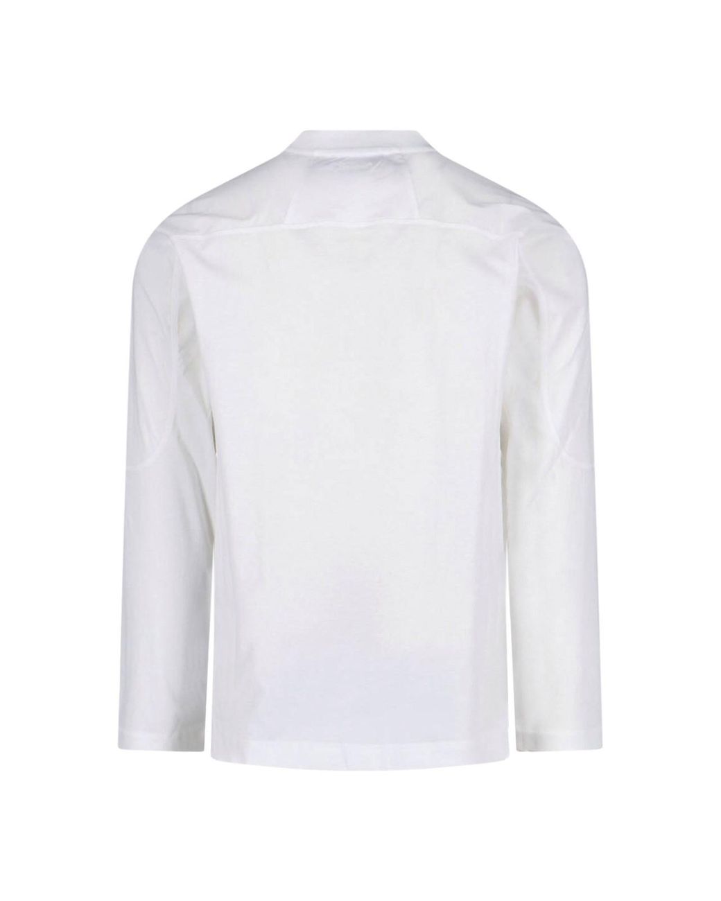 Laminar White Cotton T-Shirt for men