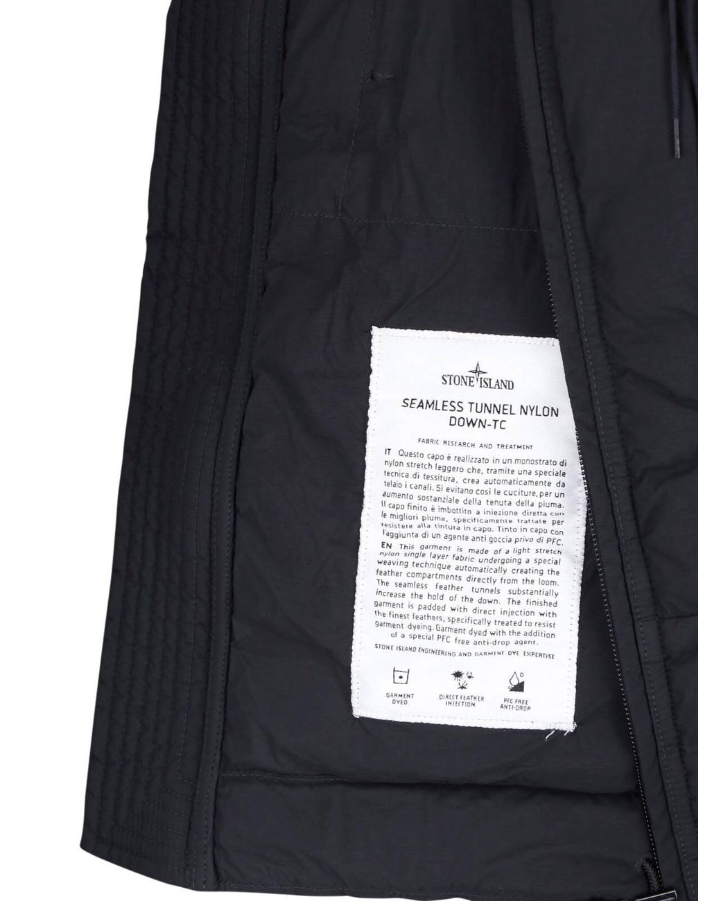 Stone Island Blue Vest “Seamless Tunnel” for men