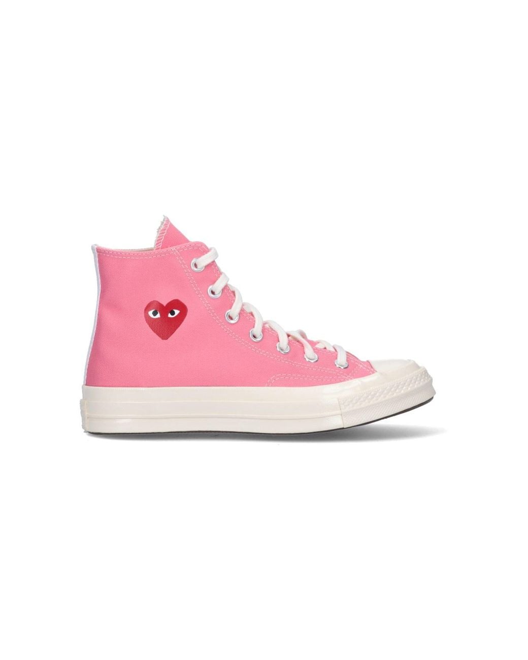 COMME DES GARÇONS PLAY Pink "Converse Chuck 70" High Top Sneakers