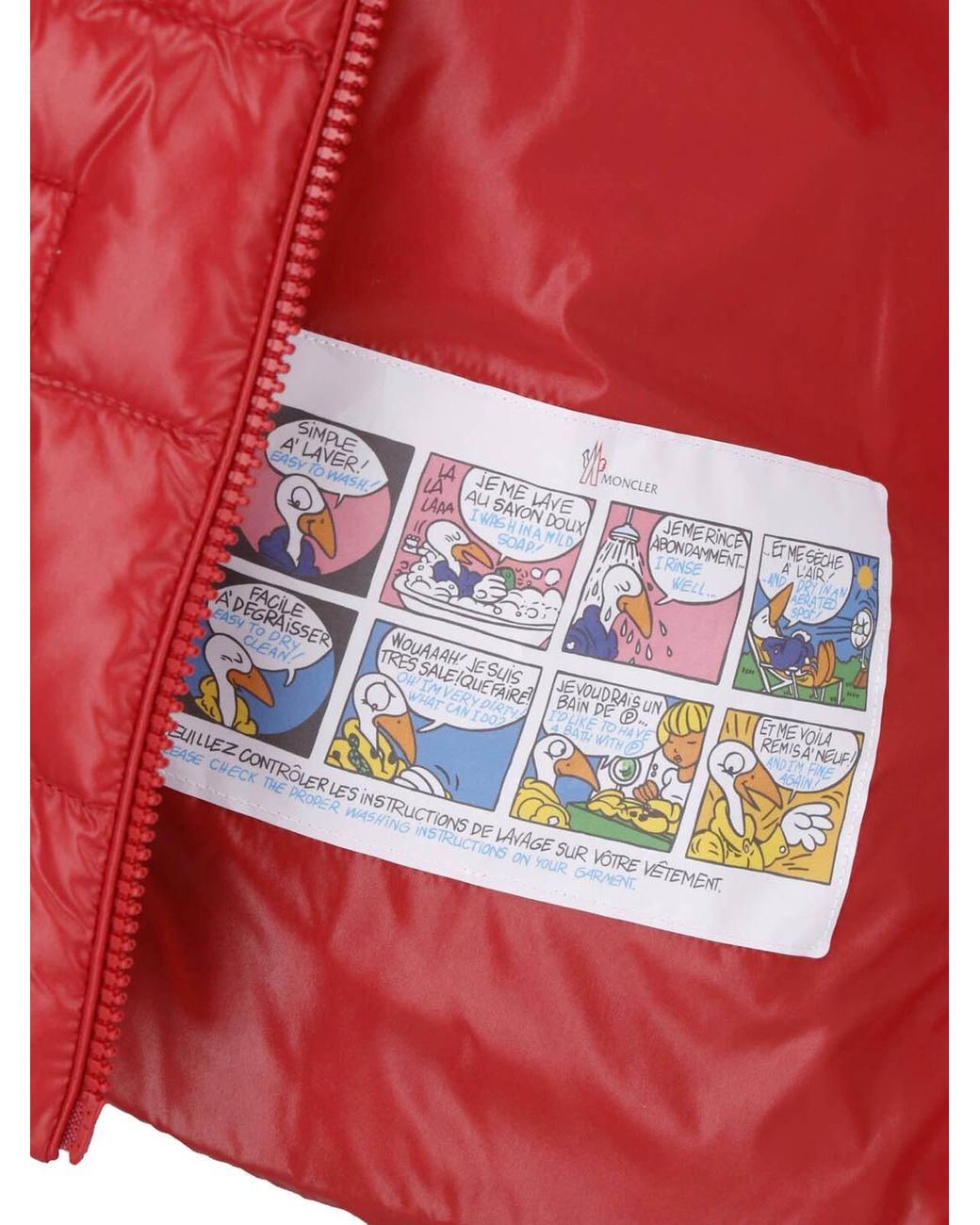 Moncler Red Padded Gilet "Frelon"